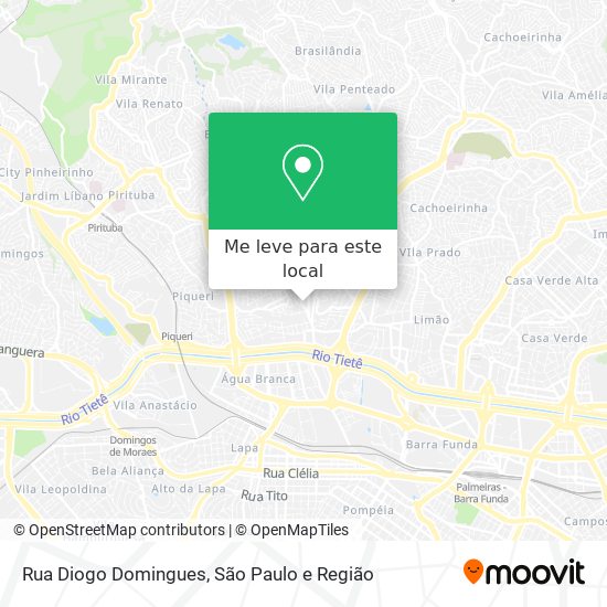 Rua Diogo Domingues mapa