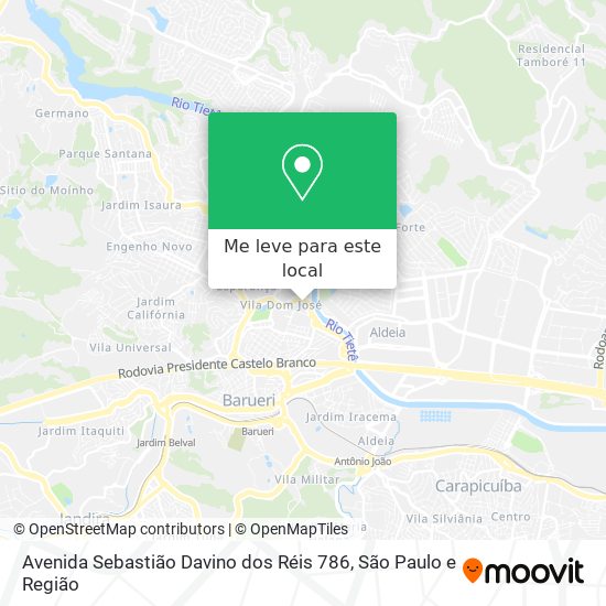 Avenida Sebastião Davino dos Réis 786 mapa