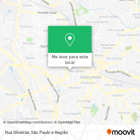 Rua Silveiras mapa