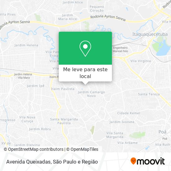 Avenida Queixadas mapa