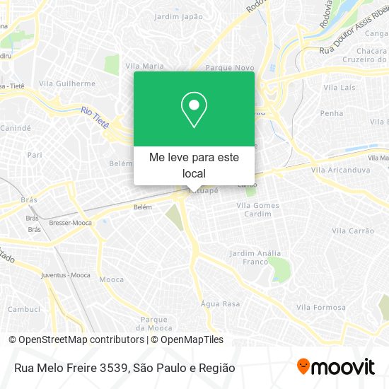 Rua Melo Freire 3539 mapa