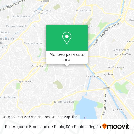 Rua Augusto Francisco de Paula mapa
