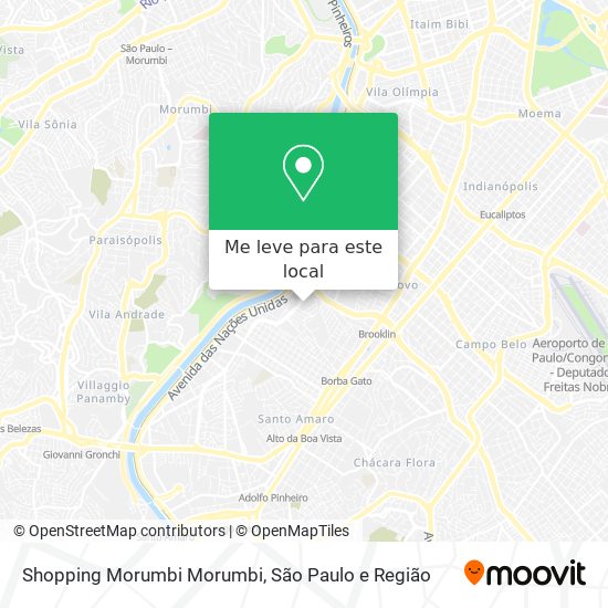 Shopping Morumbi Morumbi mapa