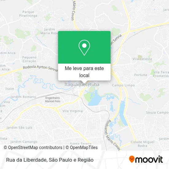 Rua da Liberdade mapa