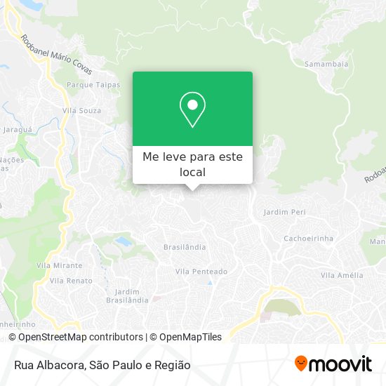Rua Albacora mapa