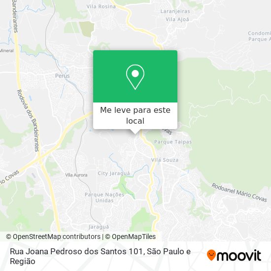 Rua Joana Pedroso dos Santos 101 mapa