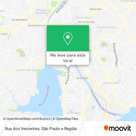 Rua dos Inocentes mapa