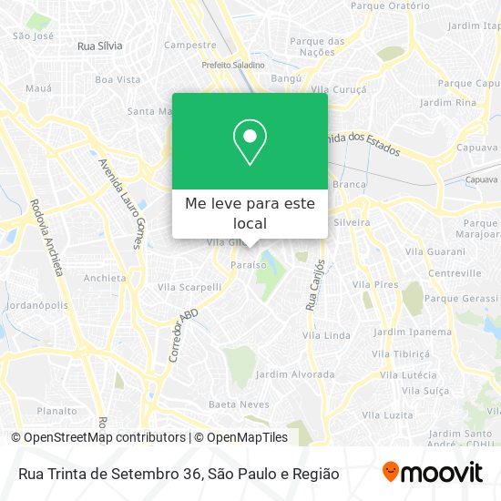 Rua Trinta de Setembro 36 mapa