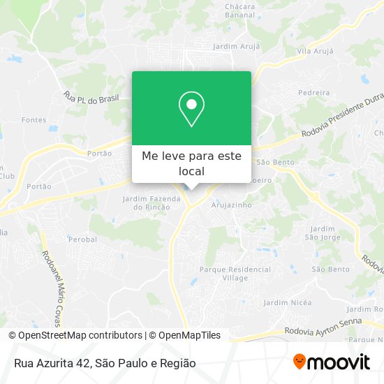 Rua Azurita 42 mapa