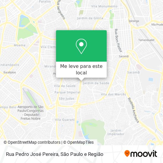 Rua Pedro José Pereira mapa