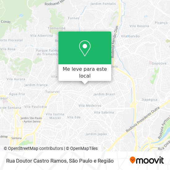 Rua Doutor Castro Ramos mapa