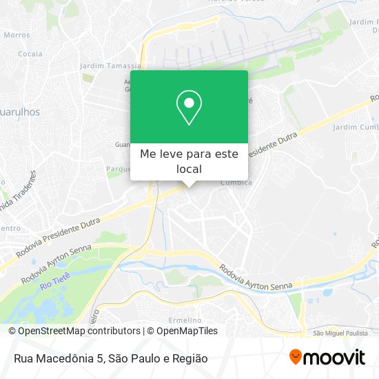 Rua Macedônia 5 mapa