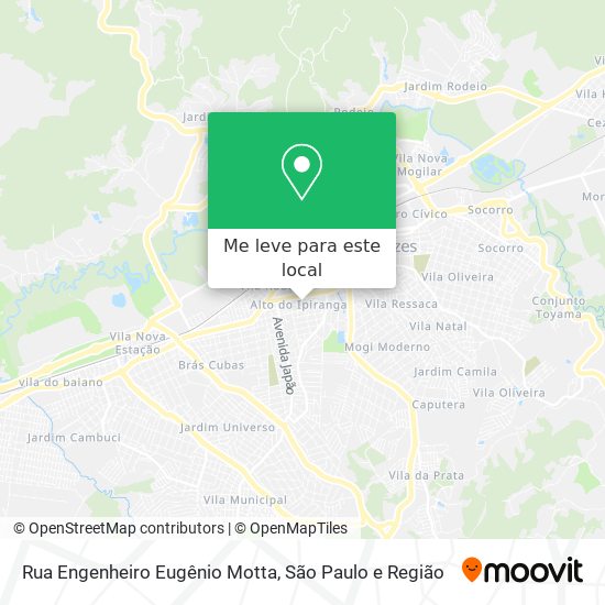 Rua Engenheiro Eugênio Motta mapa