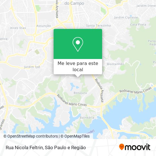 Rua Nicola Feltrin mapa