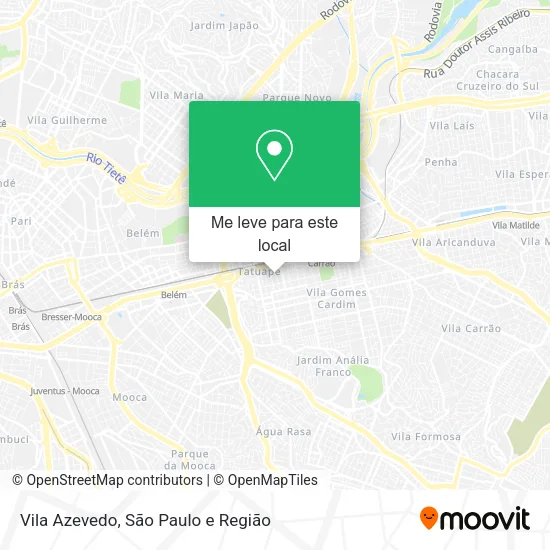 Vila Azevedo mapa