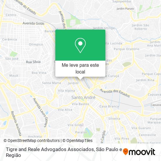 Tigre and Reale Advogados Associados mapa