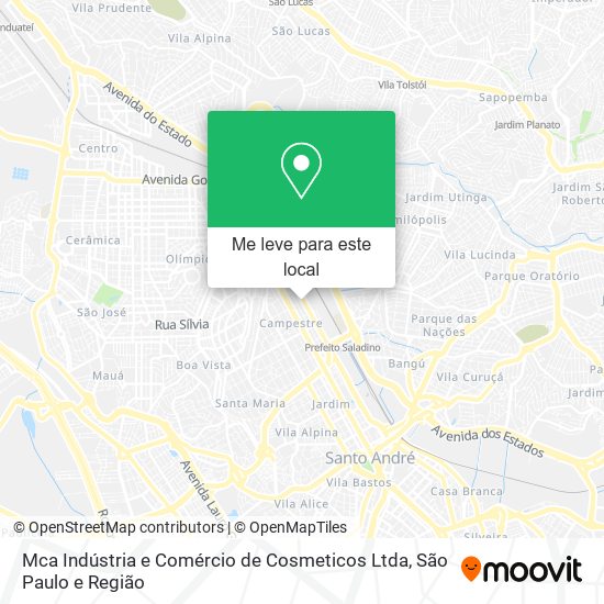 Mca Indústria e Comércio de Cosmeticos Ltda mapa