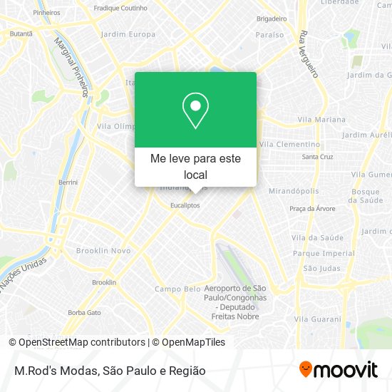 M.Rod's Modas mapa