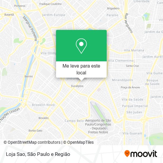 Loja Sao mapa