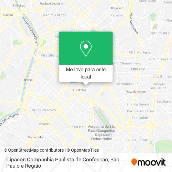 Cipacon Companhia Paulista de Confeccao mapa