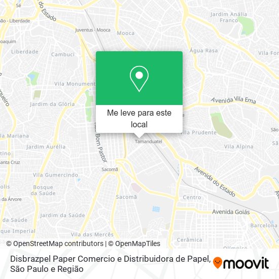 Disbrazpel Paper Comercio e Distribuidora de Papel mapa