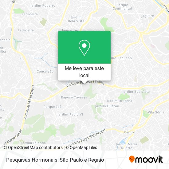 Pesquisas Hormonais mapa