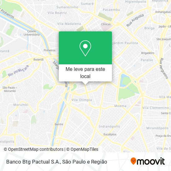 Banco Btg Pactual S.A. mapa