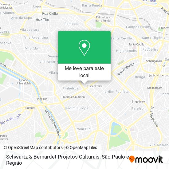 Schwartz & Bernardet Projetos Culturais mapa