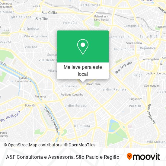 A&F Consultoria e Assessoria mapa