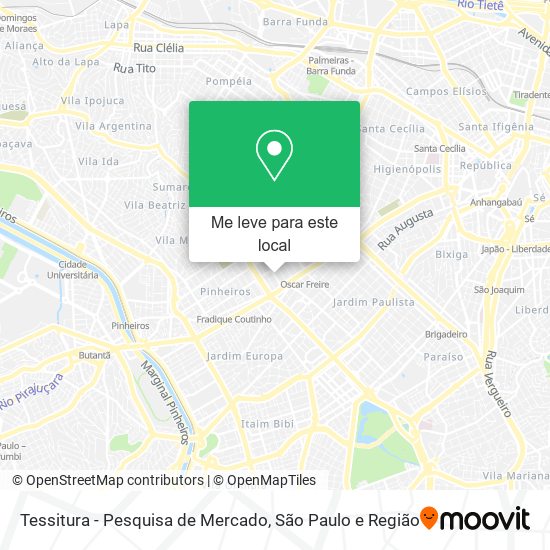 Tessitura - Pesquisa de Mercado mapa