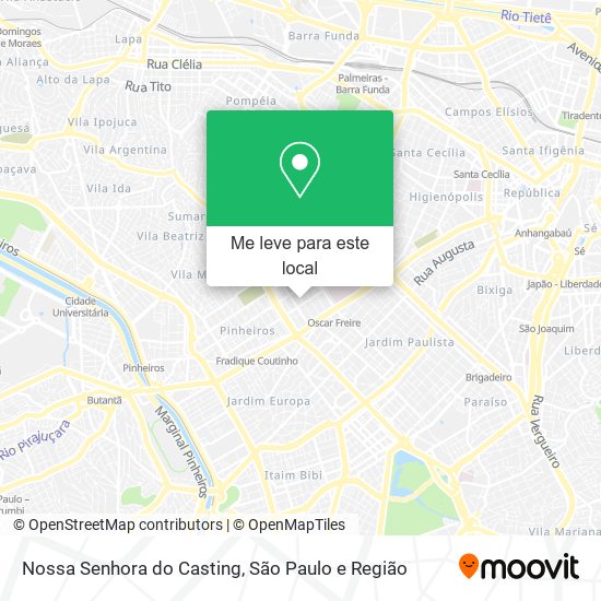 Nossa Senhora do Casting mapa