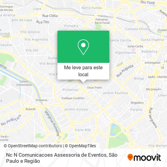 Nc N Comunicacoes Assessoria de Eventos mapa