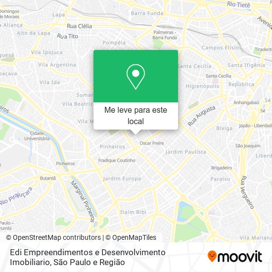 Edi Empreendimentos e Desenvolvimento Imobiliario mapa