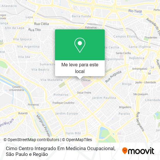 Cimo Centro Integrado Em Medicina Ocupacional mapa