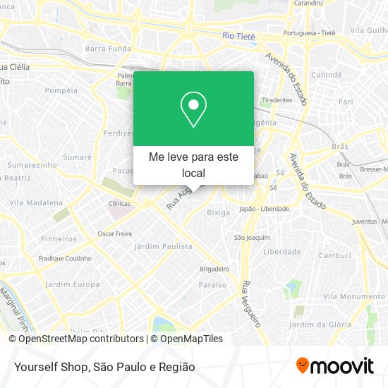 Yourself Shop mapa