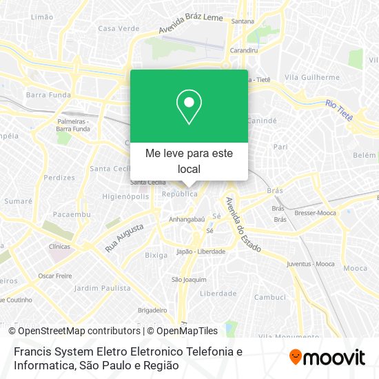 Francis System Eletro Eletronico Telefonia e Informatica mapa