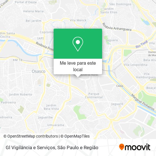 Gl Vigilância e Serviços mapa