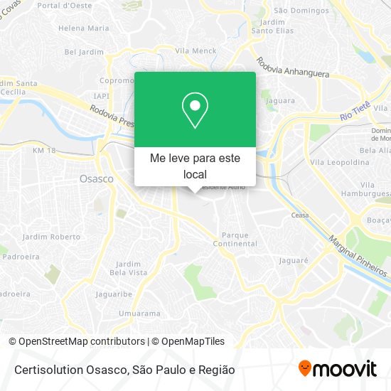 Certisolution Osasco mapa