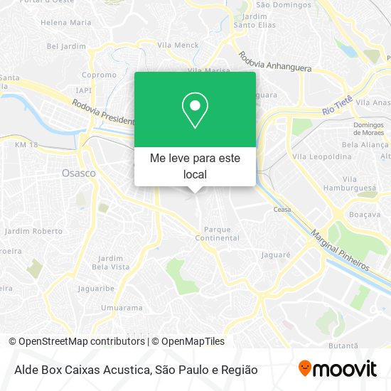 Alde Box Caixas Acustica mapa