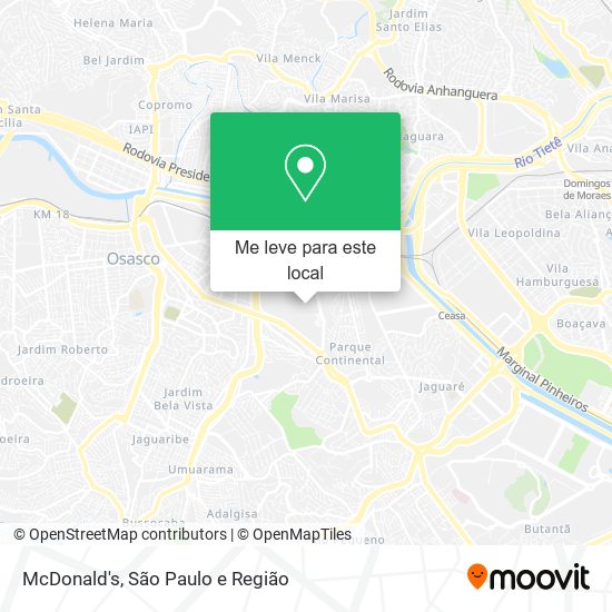 McDonald's mapa