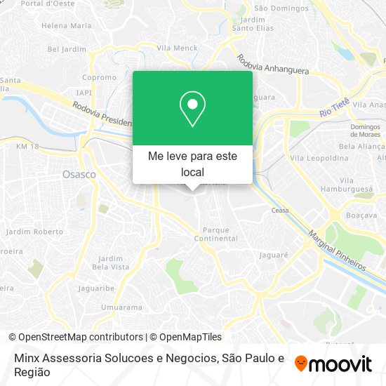 Minx Assessoria Solucoes e Negocios mapa