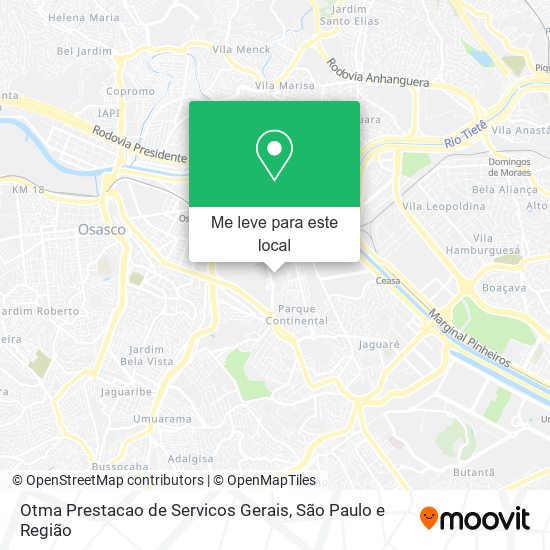 Otma Prestacao de Servicos Gerais mapa