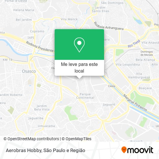 Aerobras Hobby mapa