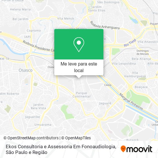 Ekos Consultoria e Assessoria Em Fonoaudiologia mapa