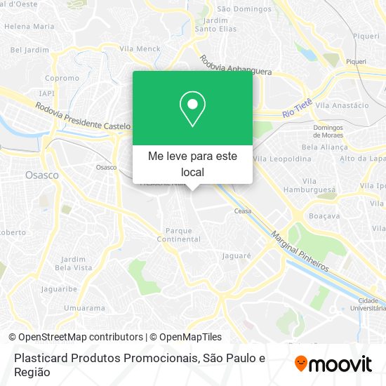 Plasticard Produtos Promocionais mapa