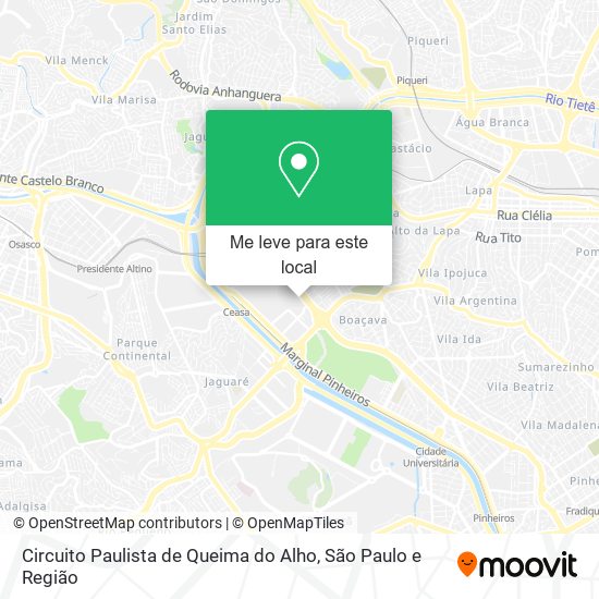 Circuito Paulista de Queima do Alho mapa