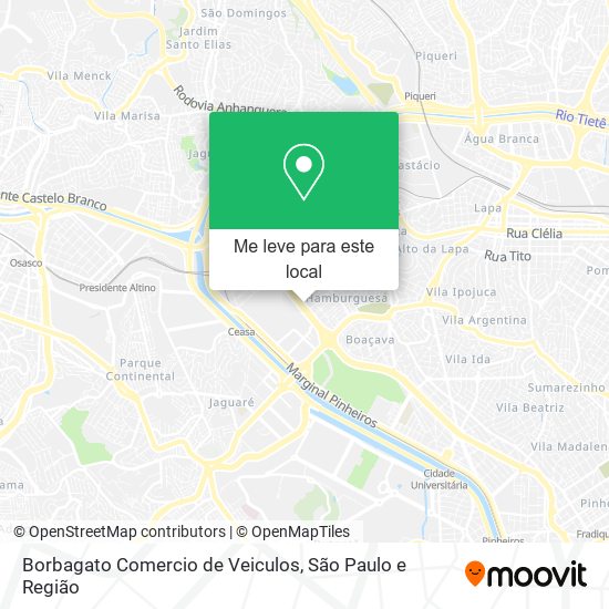 Borbagato Comercio de Veiculos mapa