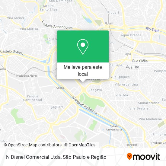 N Disnel Comercial Ltda mapa