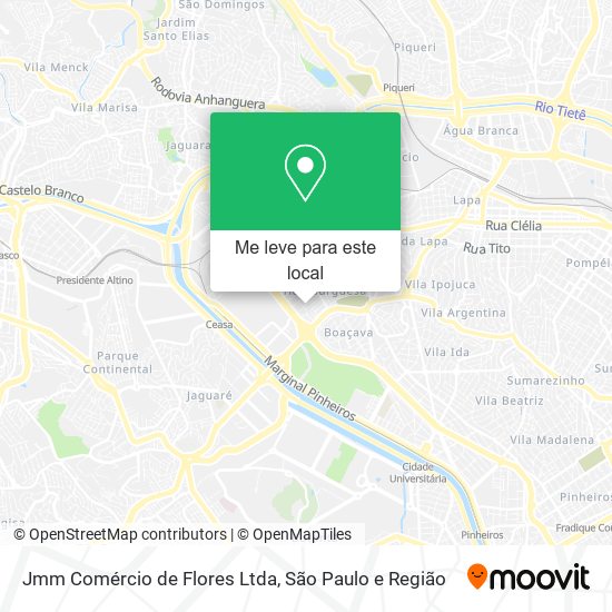 Jmm Comércio de Flores Ltda mapa