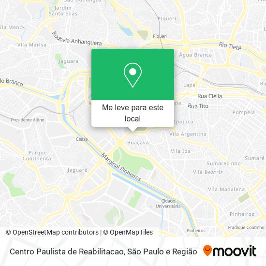 Centro Paulista de Reabilitacao mapa